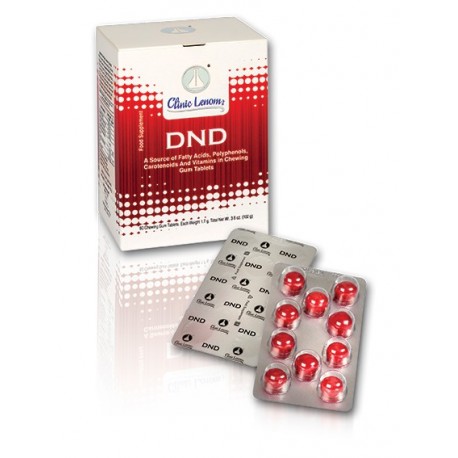 Tabletki w postaci gumy do żucia DND